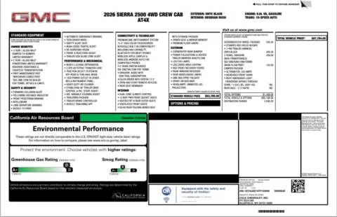 Another view of 2026 GMC Sierra 2500 HD AT4X for sale in Marietta, GA at Grand Motorcars Marietta