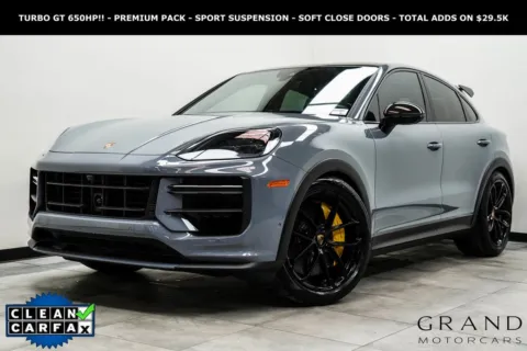 Gray 2024 Porsche Cayenne Coupe Turbo GT for sale in Marietta, GA