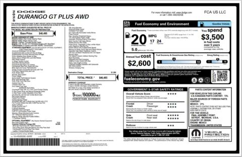 Another view of 2025 Dodge Durango GT Plus for sale in Marietta, GA at Grand Motorcars Marietta