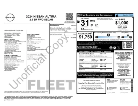 Another view of 2024 Nissan Altima 2.5 SR for sale in Marietta, GA at Grand Motorcars Marietta