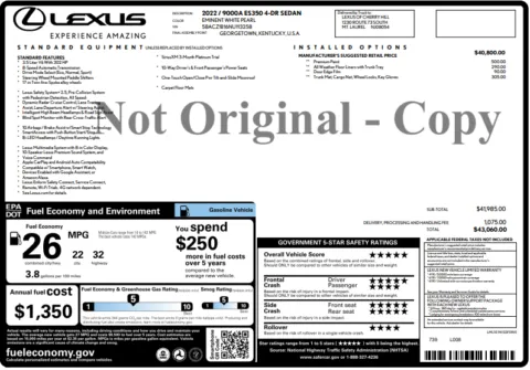 Another view of 2022 Lexus ES 350 for sale in Marietta, GA at Grand Motorcars Marietta
