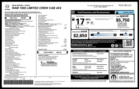 Another view of 2020 Ram 1500 Limited for sale in Marietta, GA at Grand Motorcars Marietta