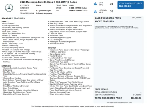 Another view of 2025 Mercedes-Benz E-Class E 350 for sale in Marietta, GA at Grand Motorcars Marietta