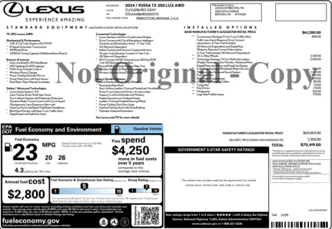 Another view of 2024 Lexus TX 350 Luxury for sale in Marietta, GA at Grand Motorcars Marietta