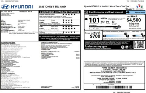 Another view of 2023 Hyundai IONIQ 5 SEL for sale in Marietta, GA at Grand Motorcars Marietta