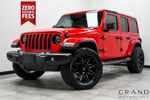 Red 2021 Jeep Wrangler Unlimited Sahara Altitude for sale in Marietta, GA