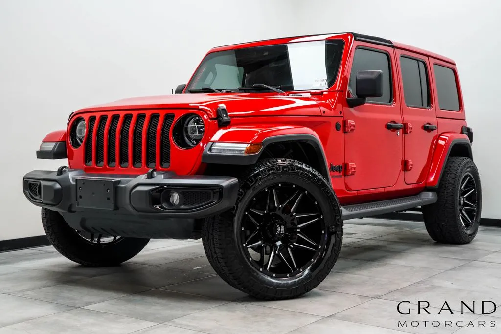 Red 2021 Jeep Wrangler Unlimited Sahara Altitude for sale in Marietta, GA