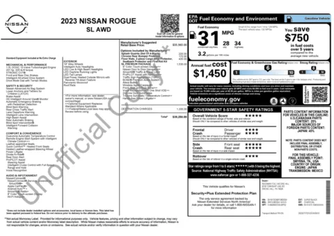 Another view of 2023 Nissan Rogue SL for sale in Marietta, GA at Grand Motorcars Marietta