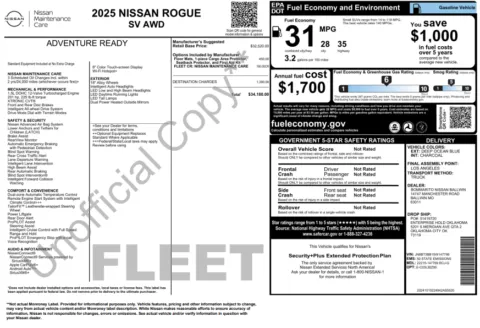 Another view of 2025 Nissan Rogue SV for sale in Marietta, GA at Grand Motorcars Marietta