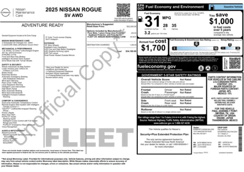 Another view of 2025 Nissan Rogue SV for sale in Marietta, GA at Grand Motorcars Marietta