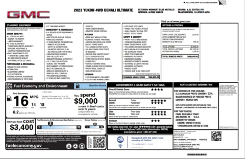 Another view of 2023 GMC Yukon Denali Ultimate for sale in Marietta, GA at Grand Motorcars Marietta