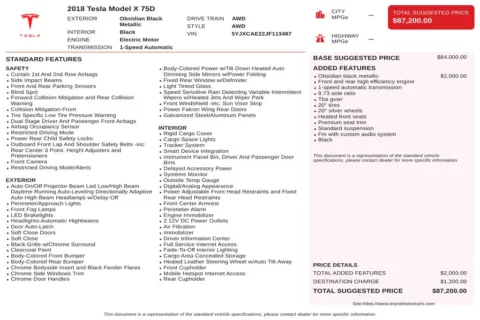 Another view of 2018 Tesla Model X 75D for sale in Marietta, GA at Grand Motorcars Marietta