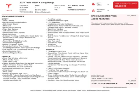 Another view of 2025 Tesla Model X for sale in Marietta, GA at Grand Motorcars Marietta