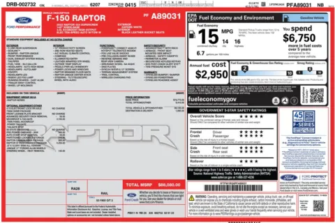 Another view of 2023 Ford F-150 Raptor for sale in Marietta, GA at Grand Motorcars Marietta