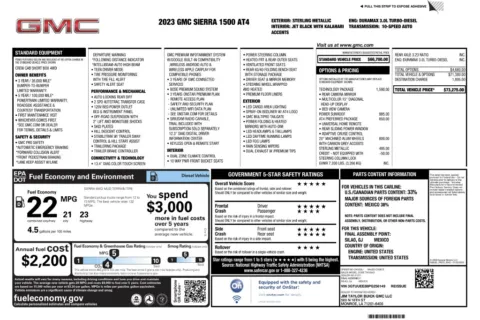 Another view of 2023 GMC Sierra 1500 AT4 for sale in Marietta, GA at Grand Motorcars Marietta