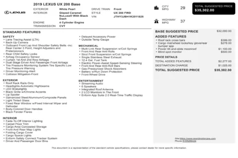 Another view of 2019 Lexus UX 200 Base for sale in Marietta, GA at Grand Motorcars Marietta