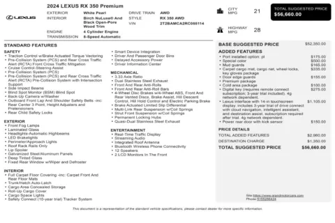 More photos of 2024 Lexus RX 350 Premium at Grand Motorcars Marietta, GA
