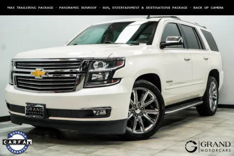 White 2015 Chevrolet Tahoe LTZ for sale in Marietta, GA