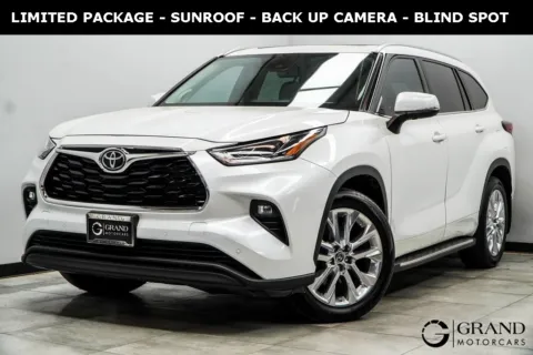 White 2022 Toyota Highlander Limited for sale in Marietta, GA
