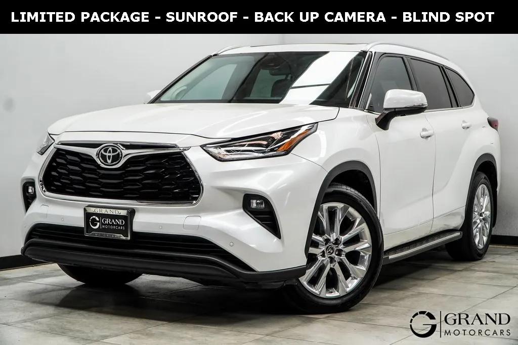 White 2022 Toyota Highlander Limited for sale in Marietta, GA
