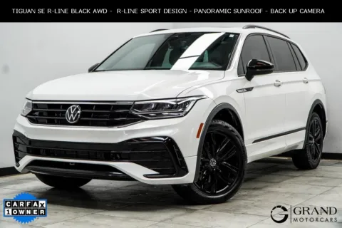 White 2022 Volkswagen Tiguan 2.0T SE R-Line Black for sale in Marietta, GA