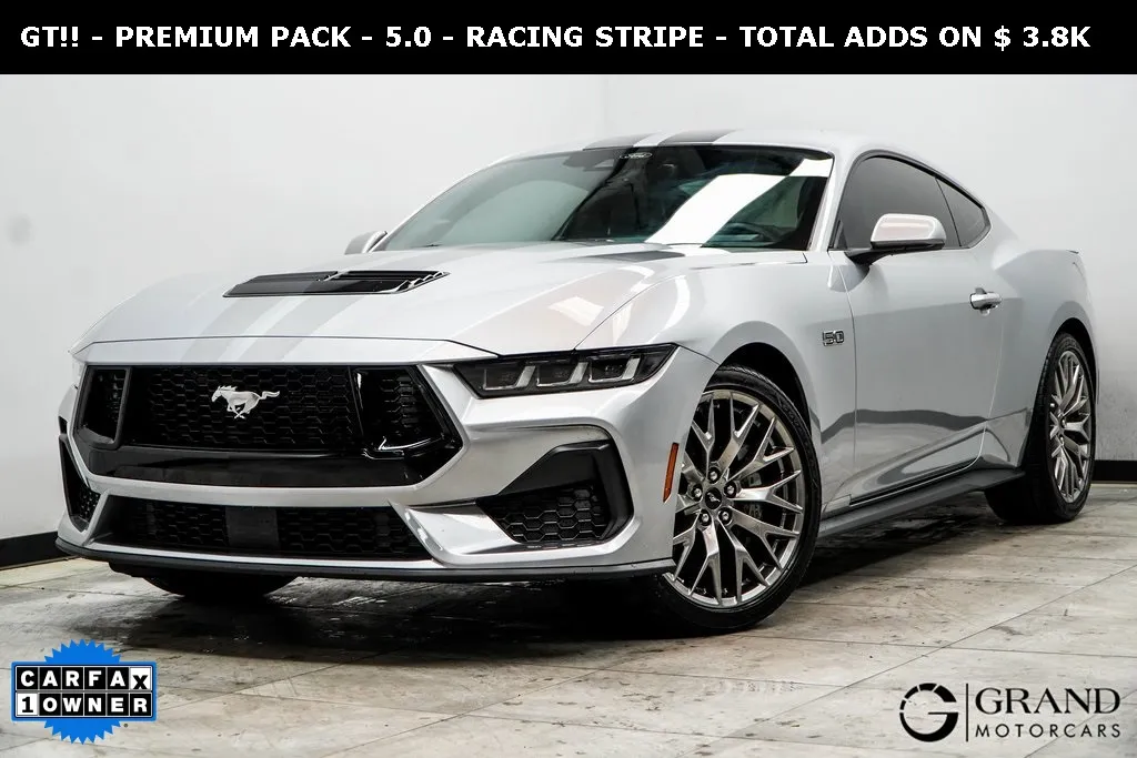 Silver 2024 Ford Mustang GT Premium for sale in Marietta, GA