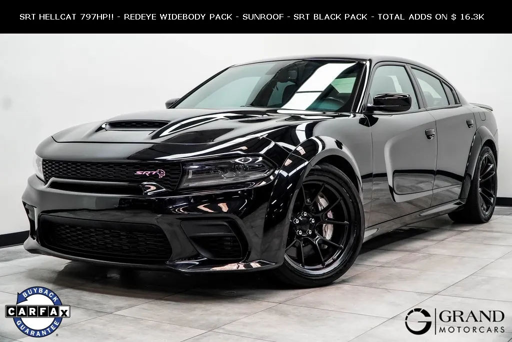 Black 2022 Dodge Charger SRT Hellcat Redeye Widebody for sale in Marietta, GA