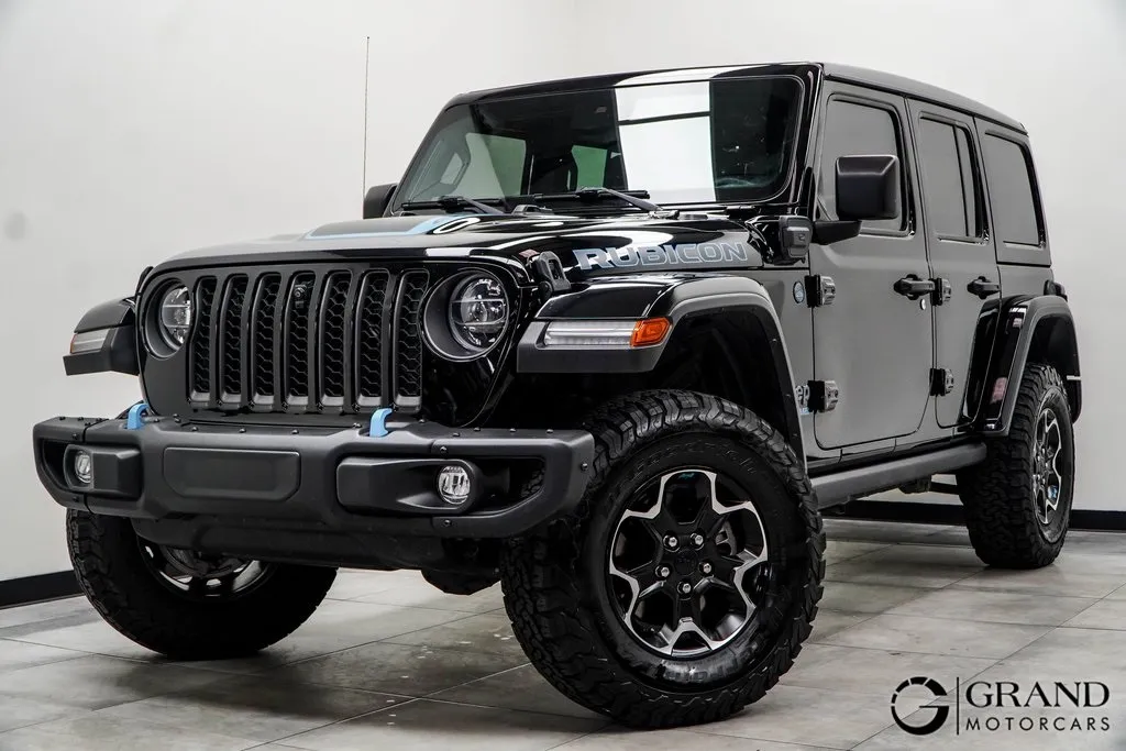Black 2021 Jeep Wrangler Unlimited Rubicon 4xe for sale in Marietta, GA