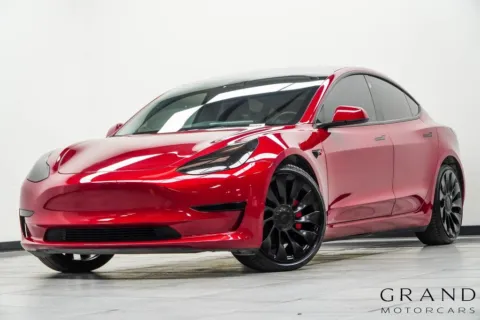Red 2022 Tesla Model 3 Performance for sale in Marietta, GA