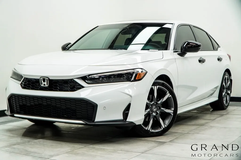 White 2025 Honda Civic Hybrid Sport for sale in Marietta, GA