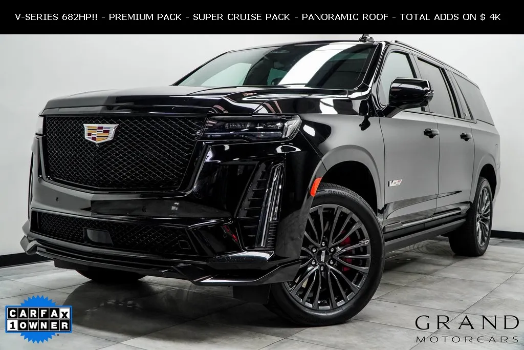 Black 2023 Cadillac Escalade ESV V-Series for sale in Marietta, GA