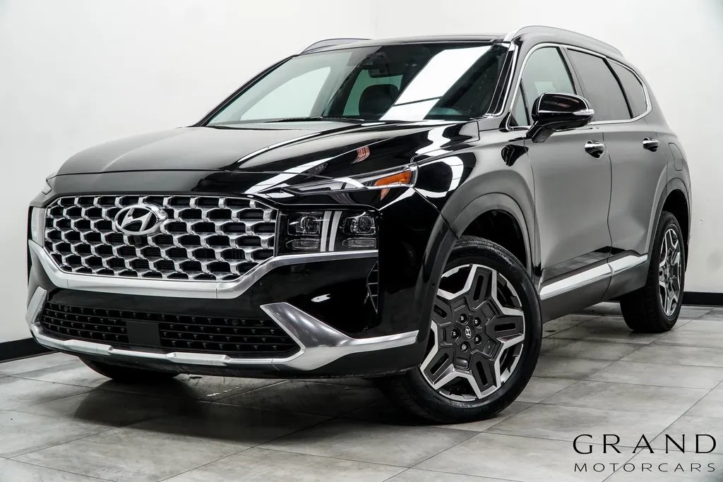 Black 2023 Hyundai Santa Fe Hybrid Limited for sale in Marietta, GA