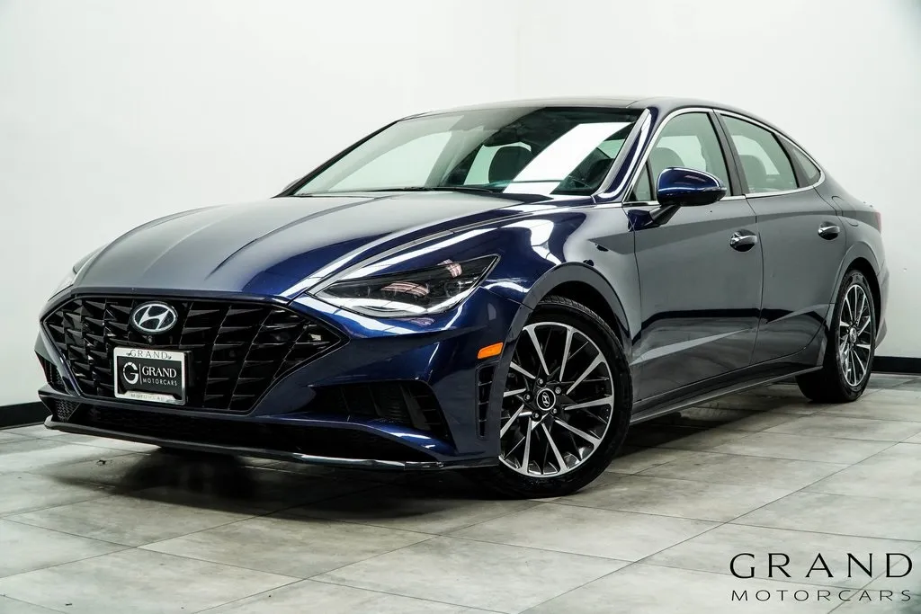 Blue 2022 Hyundai Sonata Limited for sale in Marietta, GA