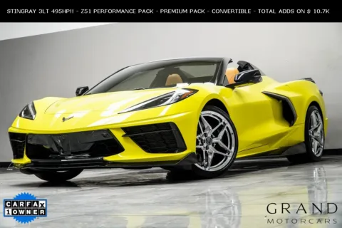 Yellow 2023 Chevrolet Corvette Stingray for sale in Kennesaw, GA