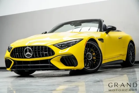 Yellow 2022 Mercedes-Benz SL-Class SL 63 AMG for sale in Kennesaw, GA