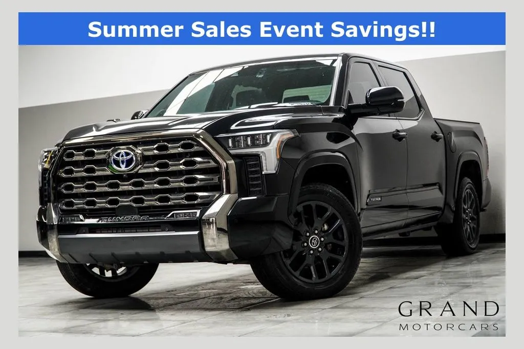 Black 2023 Toyota Tundra Hybrid Platinum for sale in Kennesaw, GA