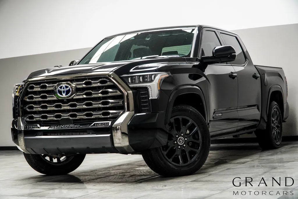 Black 2023 Toyota Tundra Hybrid Platinum for sale in Kennesaw, GA