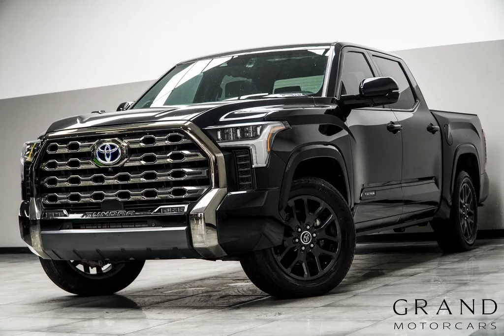 Black 2023 Toyota Tundra Hybrid Platinum for sale in Kennesaw, GA