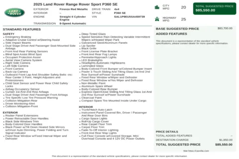 Another view of 2025 Land Rover Range Rover Sport SE for sale in Kennesaw, GA at Grand Motorcars Kennesaw