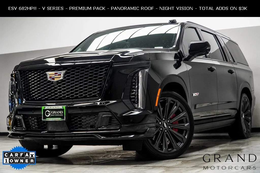 Black 2025 Cadillac Escalade ESV V-Series for sale in Kennesaw, GA