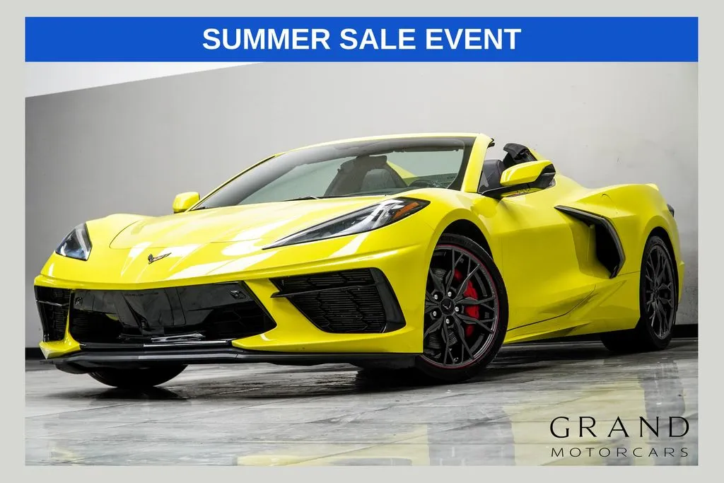 Yellow 2023 Chevrolet Corvette Stingray for sale in Kennesaw, GA