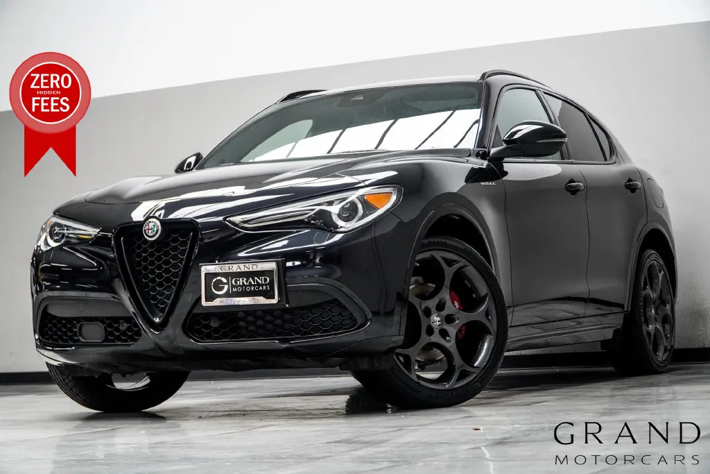 Black 2023 Alfa Romeo Stelvio Veloce for sale in Kennesaw, GA