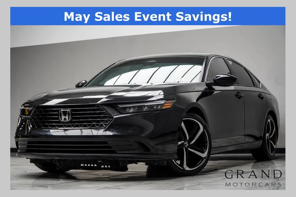 Black 2023 Honda Accord Hybrid Sport for sale in Kennesaw, GA