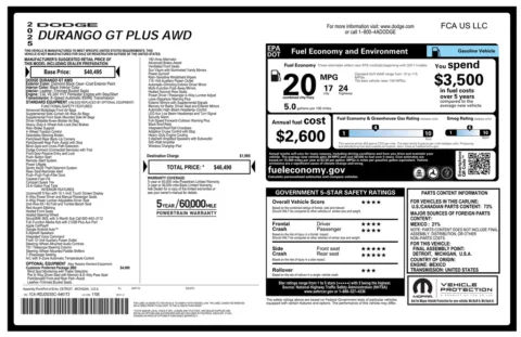 Another view of 2025 Dodge Durango GT Plus for sale in Kennesaw, GA at Grand Motorcars Kennesaw