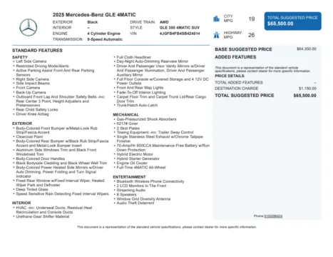Another view of 2025 Mercedes-Benz GLE 350 for sale in Kennesaw, GA at Grand Motorcars Kennesaw