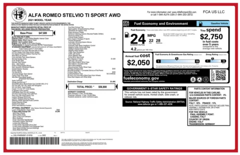 Another view of 2021 Alfa Romeo Stelvio Ti Sport for sale in Kennesaw, GA at Grand Motorcars Kennesaw