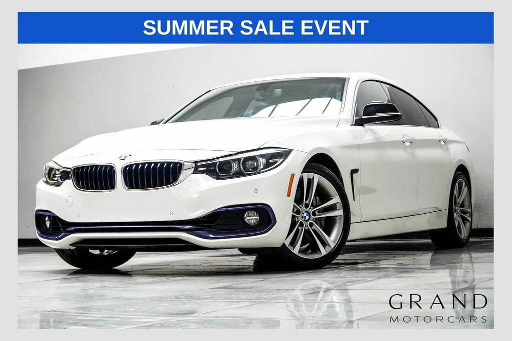 White 2019 BMW 4 Series 440i Gran Coupe for sale in Kennesaw, GA