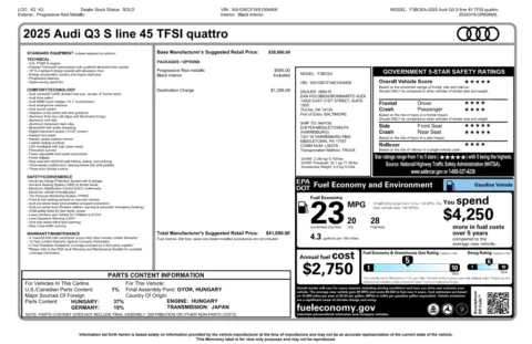Another view of 2025 Audi Q3 Premium for sale in Kennesaw, GA at Grand Motorcars Kennesaw