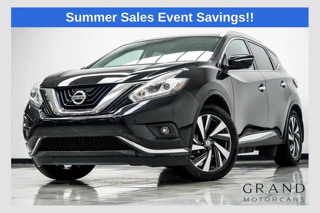 Black 2015 Nissan Murano Platinum for sale in Kennesaw, GA