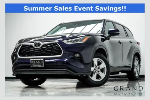 Blue 2023 Toyota Highlander LE for sale in Kennesaw, GA
